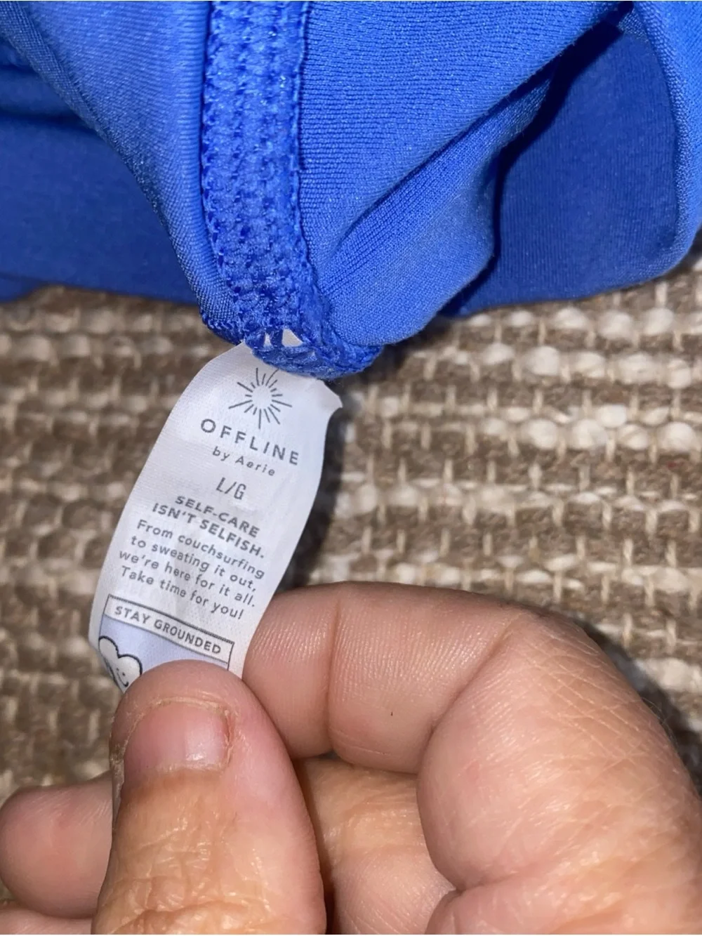 aerie Royal Blue Active Shorts with Subtle Logo